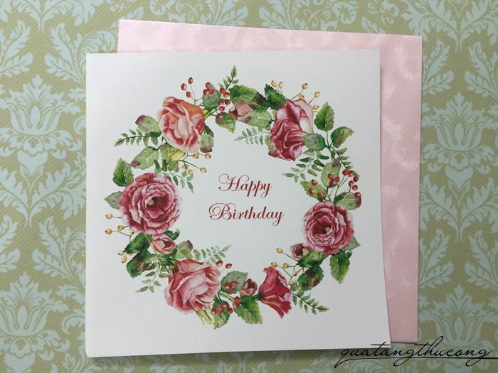 Thiệp in Happy birthday 12